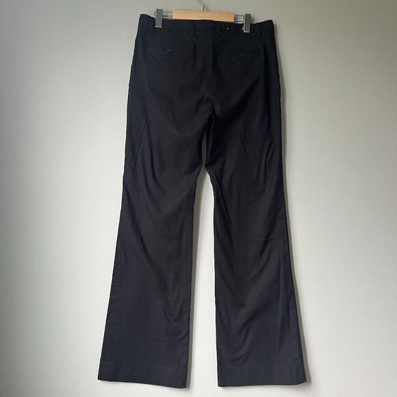 Gap Stretch Y2K mid-rise Chino Straight legs pants in Black size Tall 12L - Picture 2 of 8